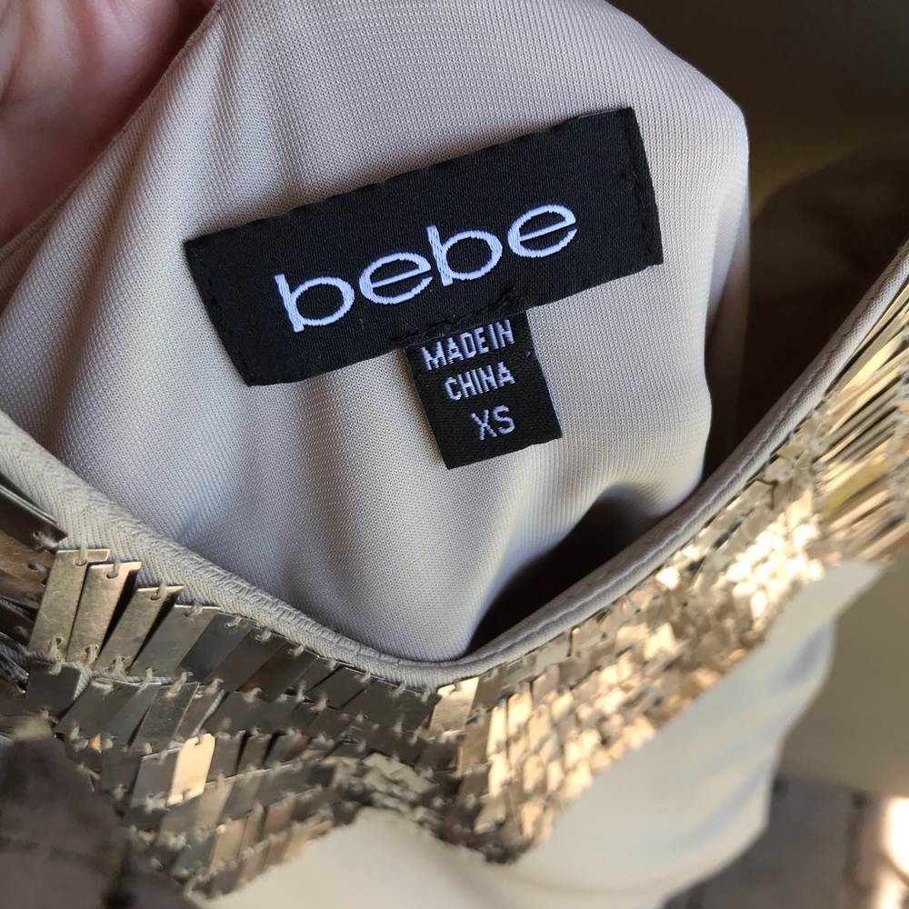 Like New Bebe Sequined Cocktail Dress - Picture 4 of 6